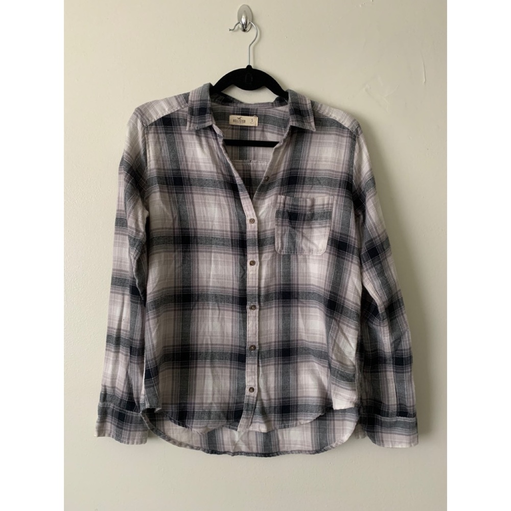 Grey & Black Hollister Flannel
